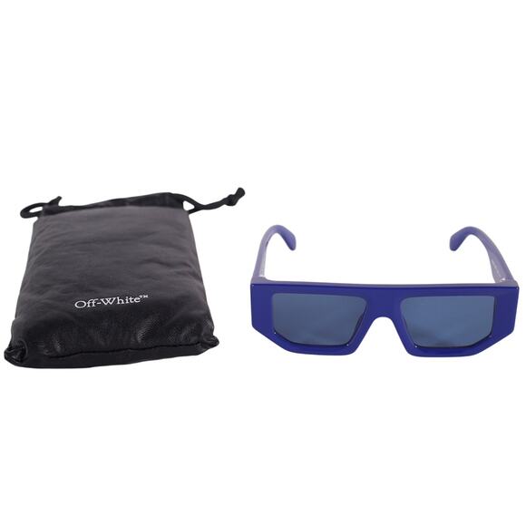 Off-White Rectangle Vancouver Sunglasses - Blue / Blue - NWT - Picture 9 of 9